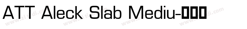 ATT Aleck Slab Mediu字体转换